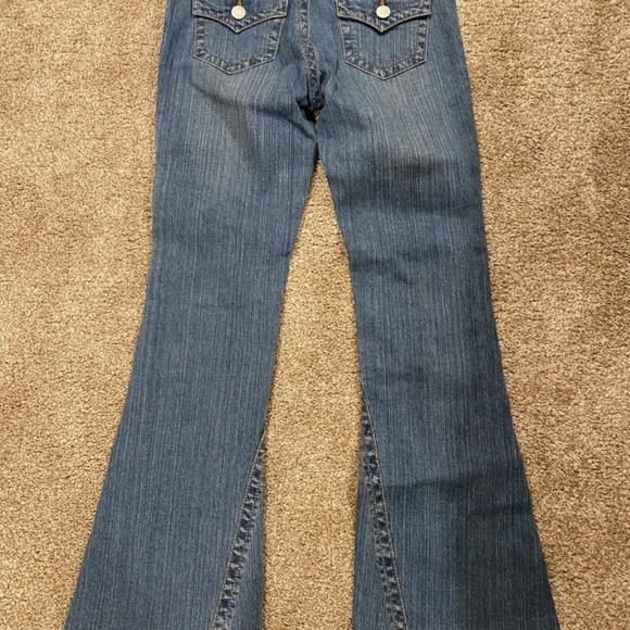 Victoria’s Secret London Jeans Flare Denim Women’s Sz 2 short Y2K Vintage NEW - Picture 2 of 10